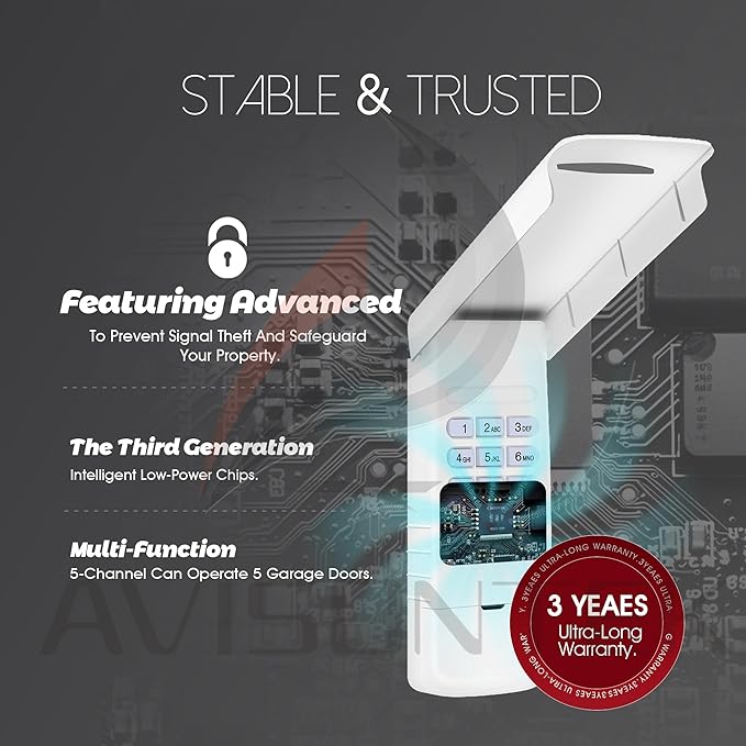 1 for Multi-Code 4200 Linear MultiCode 420001 Wireless Gate Opener Keypad【3-Year-Warranty】