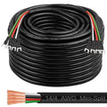 MOOKEERF 14/4 AWG Mini-Split Cable - 200FT 14 AWG 4 Conductor Control Cable 300V Stranded Oxygen-Free Pure Copper Wire for Mini Split Air Conditioner,Heat Pump,HVAC Systems and Speaker Systems