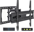 AX WABER TV Wall Mount Bracket for 32-65 Inch TV Full Motion Dual Articulating Arm with Swivel & Tilt, Max VESA 400x400mm，Fits 8” 12” 16" Studs, Supports 99 lbs for Flat & Curved Screens AX02MB01﻿