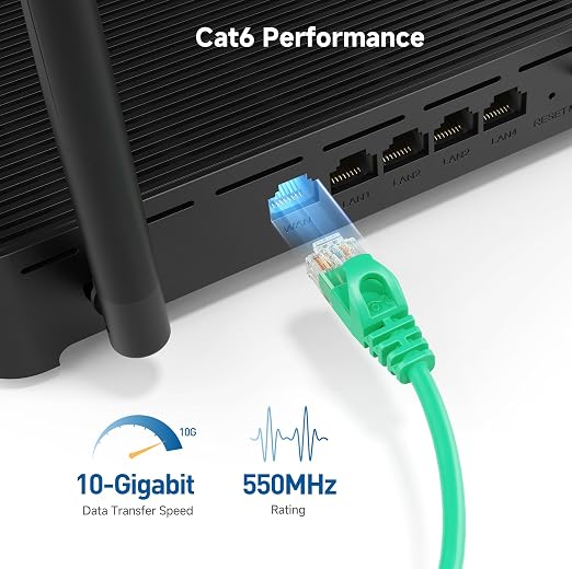Cable Matters 10Gbps Snagless Cat 6 Ethernet Cable - 20ft - Image 3