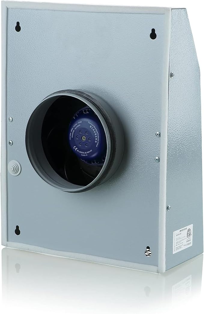 VENTS-US VCN 150 - Wall Mounted Outdoor Exhaust Ventilation Fan Compatible with 6 Inch Diameter Duct - 302 CFM