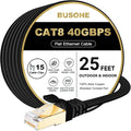 BUSOHE Cat 8 Ethernet Cable 25 FT, 40Gbps 2000MHz Cat8 High Speed Flat Internet by BUSOHE