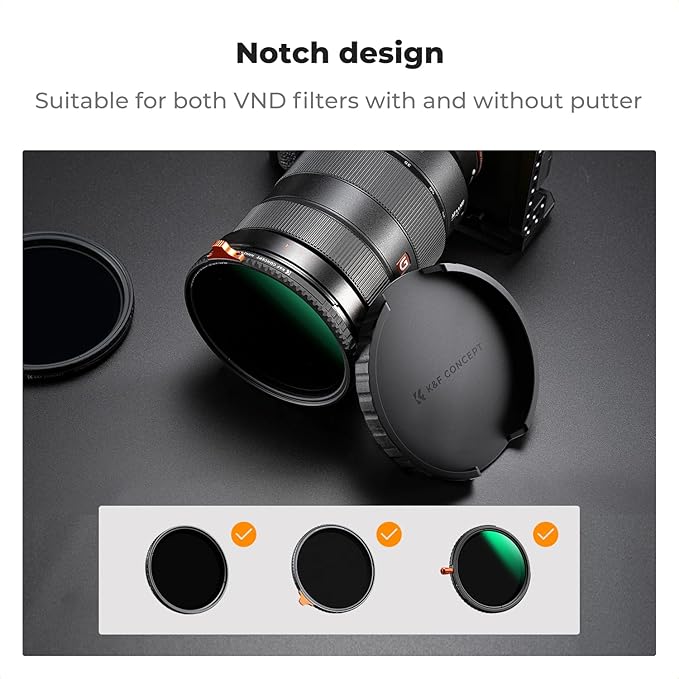 K&F CONCEPT 72mm Variable ND Lens Filter Cap TPU Material. Only - Image 3