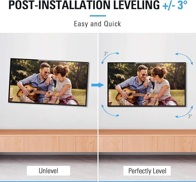 Mounting Dream TV Wall Mount for Most 32-65 Inch TV, Full Motion TV Mount with Dual Arms, Wall Mount Bracket with Swivel and Tilt, Fits 16", 18", 24" Studs, Max VESA 400x400mm, 99 LBS, MD2380-24K