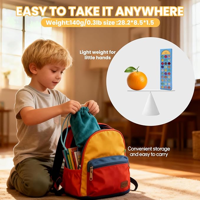 AAC Device for Autism, Non Verbal Communication Tools for Speech Therapy & Stroke Rehab, 24 Pre-Installed & 6 Programmable Buttons, Adjustable Volume, Sensory Autism Toys for Kids and Adults