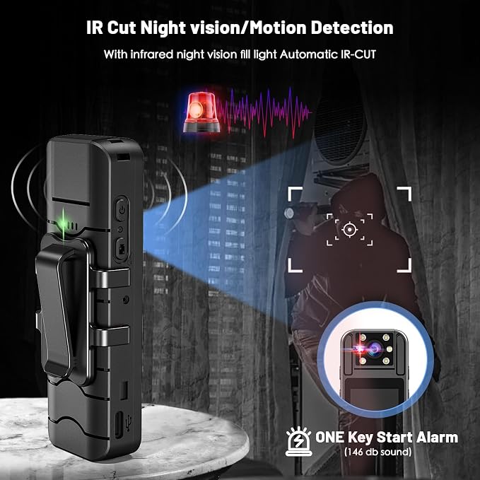 kaysunlink 4K 128GB Body Camera - Image 4