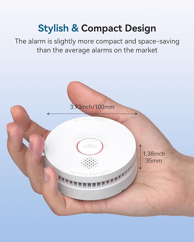SITERWELL 10 Pack Smoke Detector, 10 Year Product Life Fire Alarm - Image 7