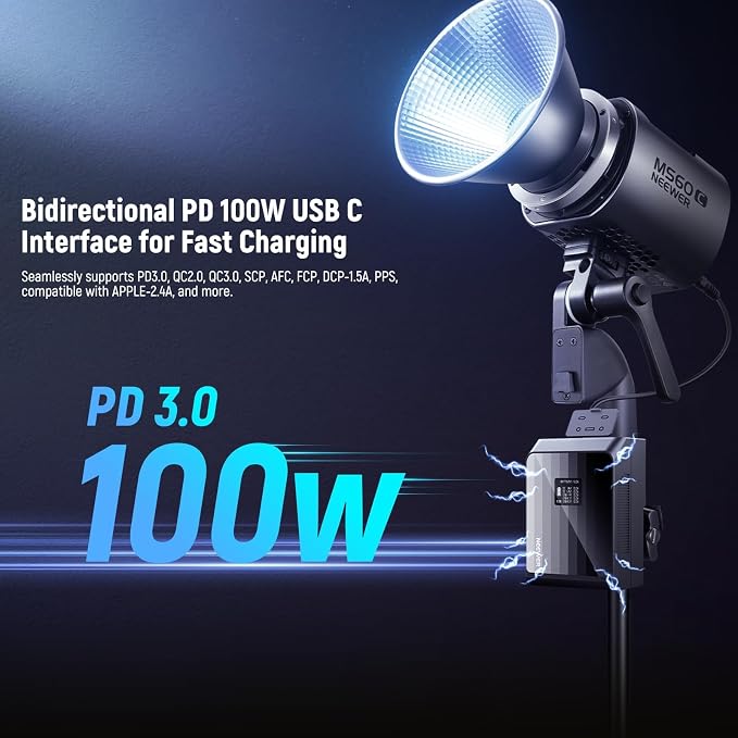 NEEWER Mini V Mount Battery PS099EP, 6800mAh 99Wh V Lock Battery - Image 2