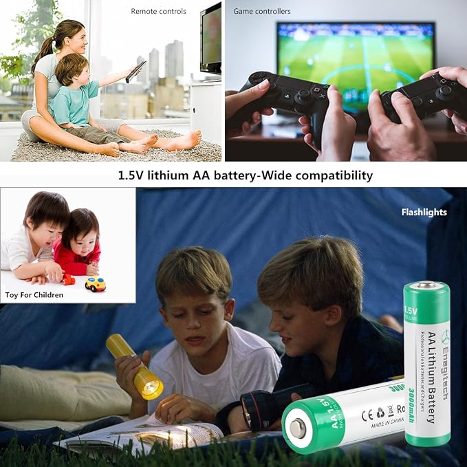 Enegitech AA Lithium Battery, Double A Lithium Battery 1.5V - Image 7