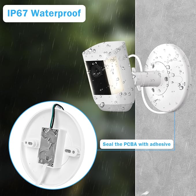 Hardwired Kit for Ring Cams, IP67 Waterproof Design for Outdoor or Indoor Use - Image 2