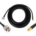 40ft N Male to SMA Male Cable, SMA to N Cable 50 ohm Ultra Low Loss KMR240 by GEMEK