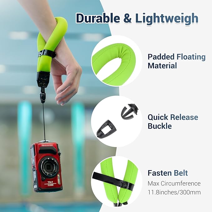 JJC Waterproof Camera Float Strap Cell Phone Float Strap - Image 3