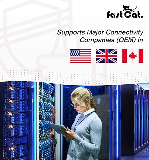 fast Cat. Speaker Wire 16 Guage 2C, UL Listed & CMR/CL3R-FT4 Rated - Speaker Cable w/PVC Jacket, 100% Oxygen-Free Pure Bare Copper - (65) HighFlex 16 Guage Wire - in-Wall Use-500ft Bulk Cable, Black