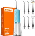 Bitvae Water Dental Flosser Teeth Picks, Cordless Portable Oral Irrigator, Powerful and Rechargeable Oral Irrigator, Brace Care, IPX7 Waterproof Water Dental Picks for Cleaning, Sky Blue