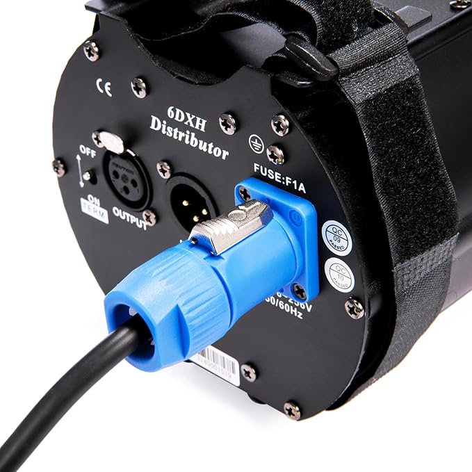 MFL. DMX Splitter with One Input 6-Way Distributor 3-Pin Xlr Separate Dmx Signal Amplifier System