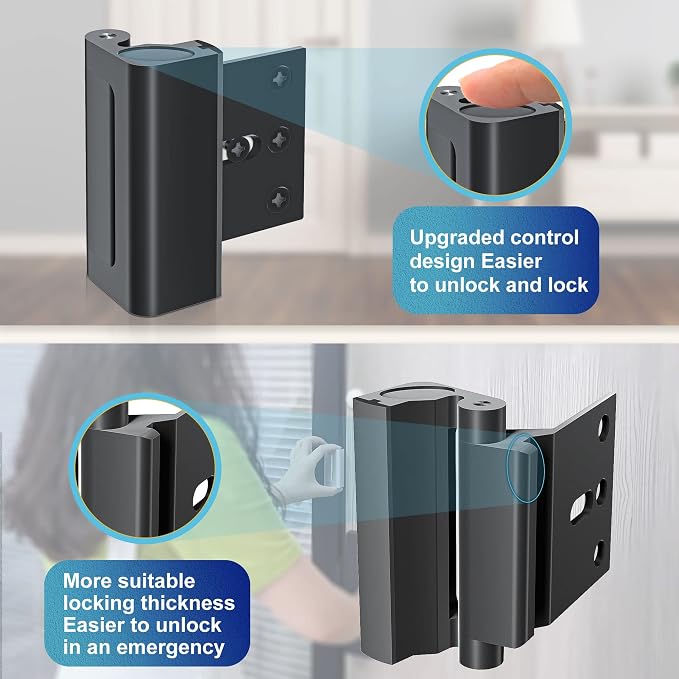 Door Reinforcement Lock Withstands 800lbs of Force - Image 7