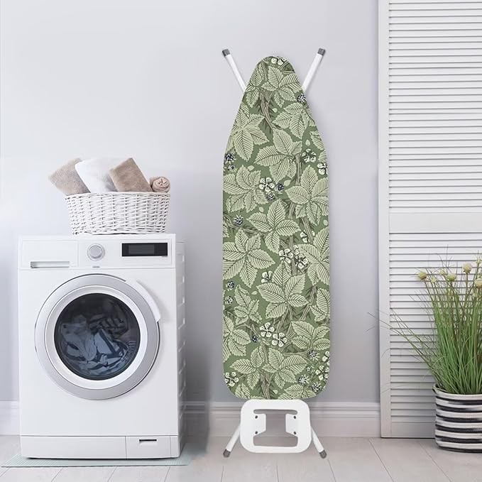 ZCFYGDX Ironing Board Covers Lightweight & Breathable Anti-Slip & Wear-Resistant (15 x 48 in) with Nylon Buckle Straps Elastic Edge Easy to Install, Scorch Resistant, William Morris Prints Size-L