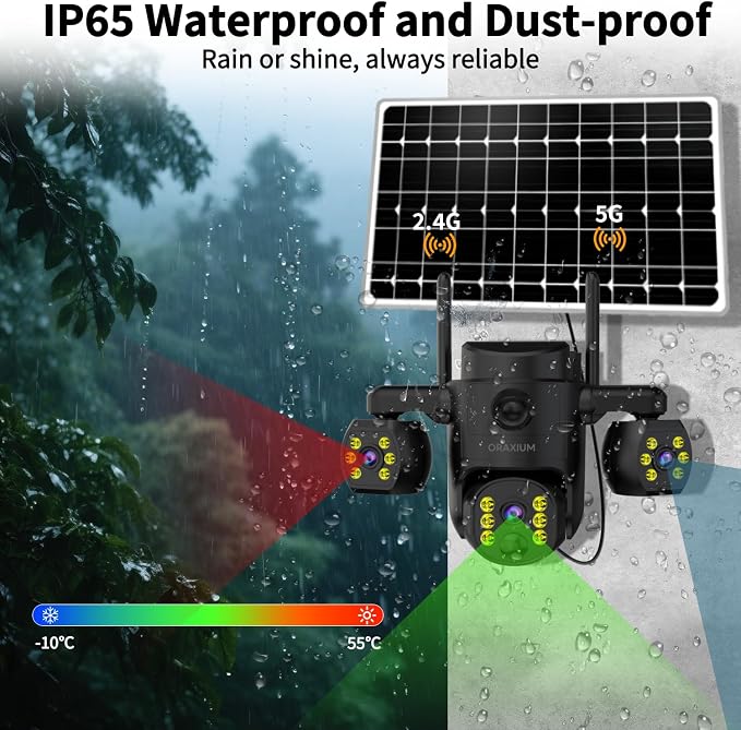 Triple Lens Outdoor Wireless Security Camera, Outdoor Cameras - Image 9