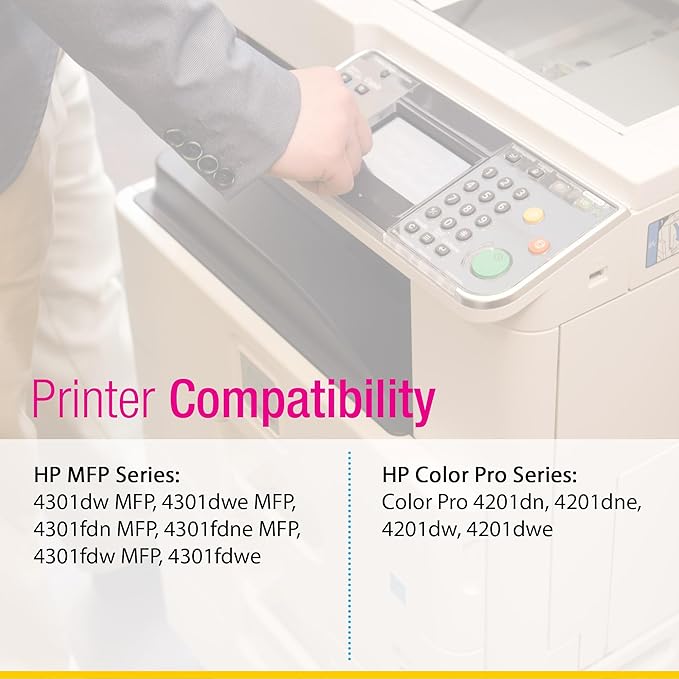 CS Replacement Compatible with HP 4301fdwe Toner Cartridge W2103X to use with Color Pro 4201dn 4201dne 4201dw 4201dwe MFP 4301dw MFP 4301fdwe (Magenta, 1-Pack)