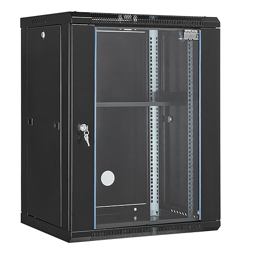VEVOR 15U Wall Mount Network Server Cabinet, Server Rack Cabinet Enclosure by VEVOR