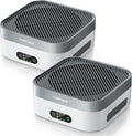 TDBYWAE Air Purifier 2 Pack for Bedroom Up to 1200 ft², H13 True HEPA Air Purifier for Pets Dust Dander Pollen Odor Smoke, with New Quiet Wind Wheel System, for Desk/Car/Travel