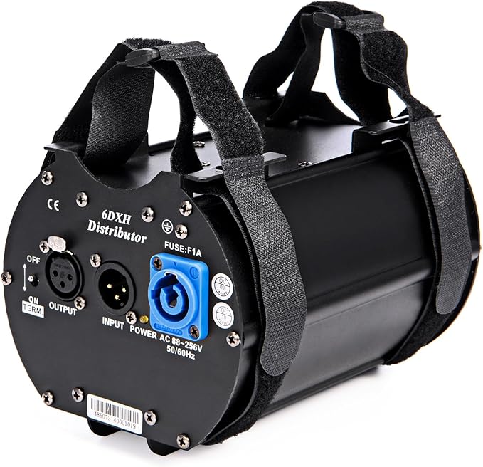 MFL. DMX Splitter with One Input 6-Way Distributor 3-Pin Xlr Separate Dmx Signal Amplifier System