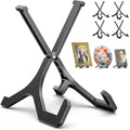 TR-LIFE Plate Stands for Display, 6 Inch, 4-Pack, Plastic Picture Frame Holder Easels for Plates, Pictures, Books, Signs, Plaques