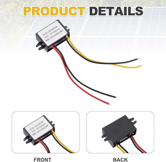 MECCANIXITY DC 12V to DC 19V Power Converter 4A 76W Step UP Converters Voltage Regulator IP67 Waterproof Transformer Power Supply Module Power Adapter for Car Truck Solar System