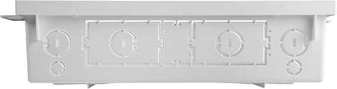 Legrand - On-Q 30 Inch Media Enclosure, WiFi Electrical Box, Cable Management Box for Distribution of Networking Service, Recessed Media Box Lets Signal Through, White, ENP3050NA