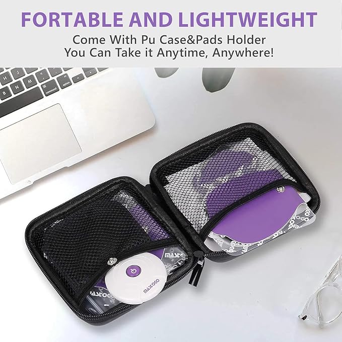 Wireless TENS & EMS Unit Back Pain Relief Massager - APP Controlled Bluetooth EMS Muscle Stimulator Machine for Back Shoulder Leg Neck Pain Relief