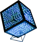 Heepulor Infinity Hyper Cube LED Light LED Controller with Stand & Controller, Built-in 10 Mode Children Lamp - Cool & Creative Multicolor Decorative Mirror Art Desk Night Light (4Inchs Without APP)
