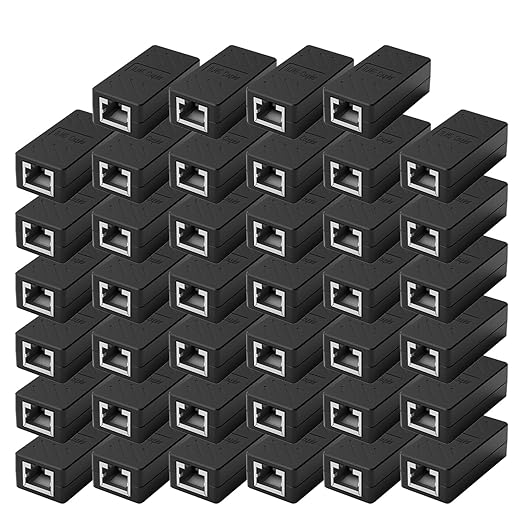 ZUZONG 40 PCS Gigabit RJ45 Coupler, Ethernet Extender Connector in Line Coupler by ZUZONG