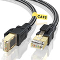 BUSOHE Cat 8 Ethernet Cable 65 FT, 40Gbps 2000MHz High Speed S/FTP LAN Cable by BUSOHE