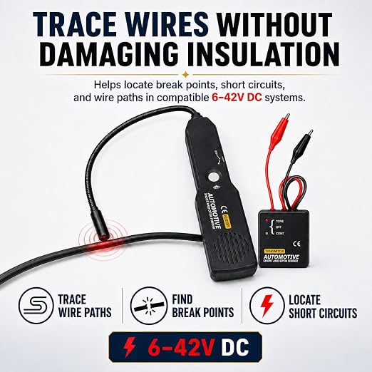 Lumeen Automotive Wire Tracer and Short Circuit Finder, 6-42V DC Circuit Tester - Image 2