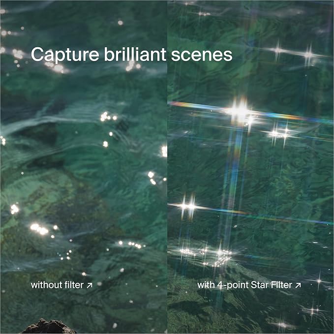 Urth 40.5mm 3-in-1 Star Lens Filter Kit — 4, 8 Point Starburst Effects - Image 5