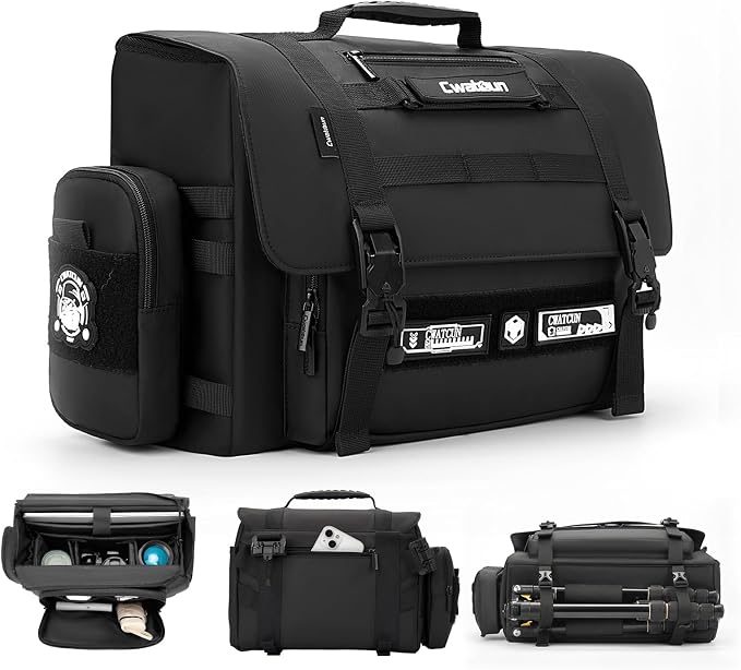 Cwatcun Camera Sling Bag, Waterproof Multifunction Photography Tactica Camera by FocusonCameraBag