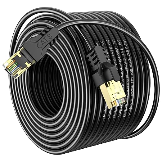 Cat 8 Ethernet Cable 250FT, High Speed 40Gbps, by Unknown