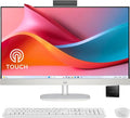 HP 27" FHD Touchscreen All-in-One Desktop Computer, 16GB DDR5 RAM 512GB SSD Storage, Quad-Cores Ryzen 5 7520U Processor, WiFi6, Wireless Keyboard & Mouse, Windows 11