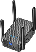 2026 WiFi 6 Extender Signal Booster, Longest Range up to 19980 sq.ft for Home, AX3000 Dual Band WiFi Repeater, Wireless Internet Extender with Gigabit Ethernet Port, 10X Faster Access Point, Onemesh