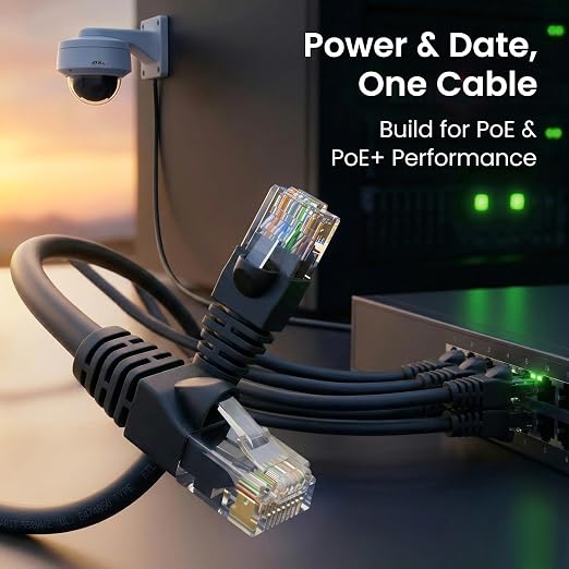 GEARit Cat 6 Ethernet Patch Cables 1.5 ft Black, High Speed 24AWG 10Gbps RJ45 - Image 7