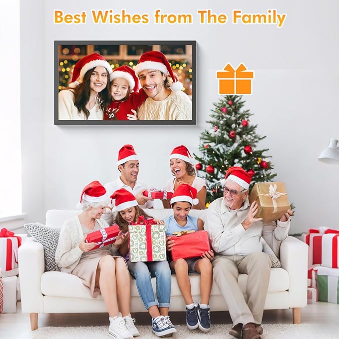 32" Smart Digital Frame Calendar-for-Family-Planner - Electronic Calendar for Business Chore Chart, Touchscreen Display for Family Schedules, Auto-Sync Google iCloud Outlook Calendars for Mom Dad