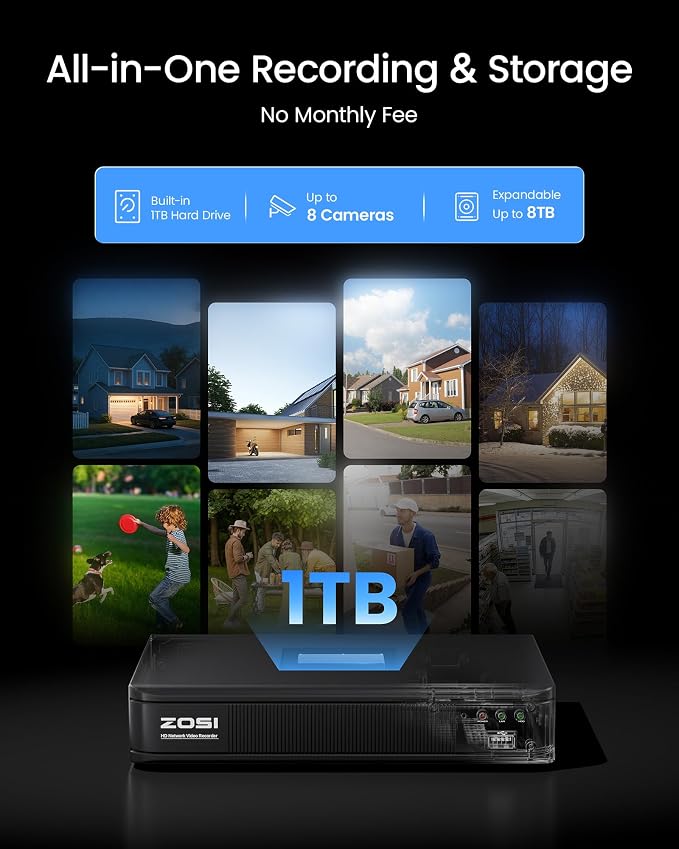 ZOSI H.265+ Home Security Camera System - Image 6