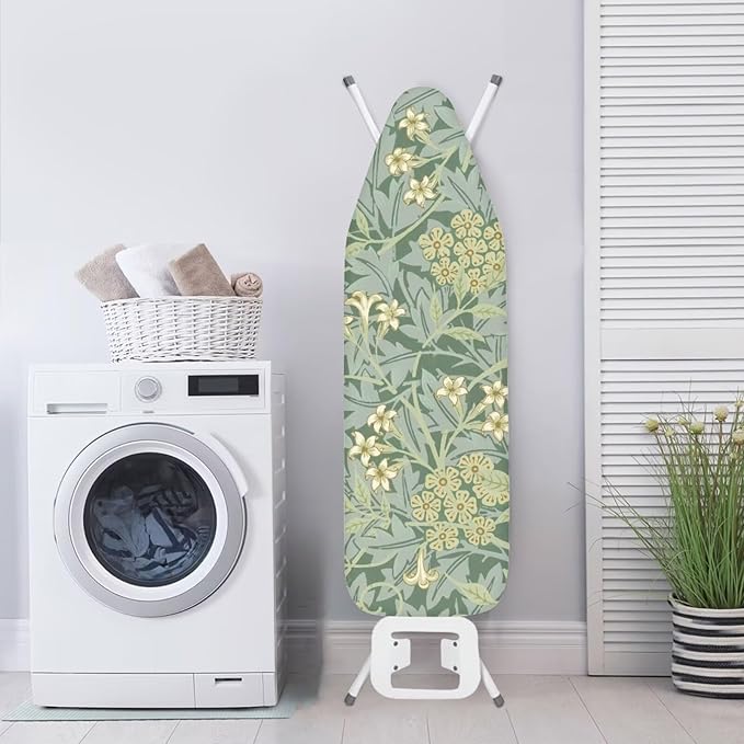 ZCFYGDX 15x54 in Ironing Board Covers Easy to Install Resistant,Elastic Edge 3 Nylon Buckle Strap Fasteners Breathable & Wear-Resistant,Resist Scorch Staining Protective Cover William Morris Prints
