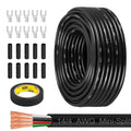 MOOKEERF 14/4 AWG Mini-Split Cable - 50FT 14 AWG 4 Conductor Control Cable 300V Stranded Oxygen-Free Pure Copper Wire for Mini Split Air Conditioner,Heat Pump,HVAC Systems and Speaker Systems
