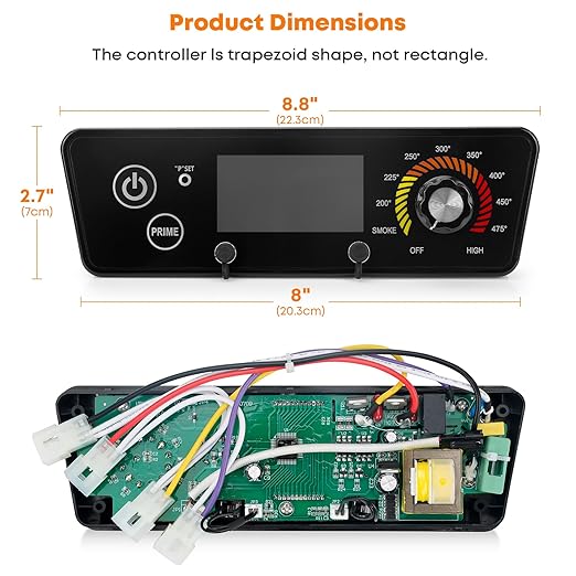 Stanbroil Control Board Replacement for Pit Boss Austin XL P7-1000/ Lexington P7-540/Classic P7-700/Tailgater P7-340, Upgraded Controller with Large LCD Display