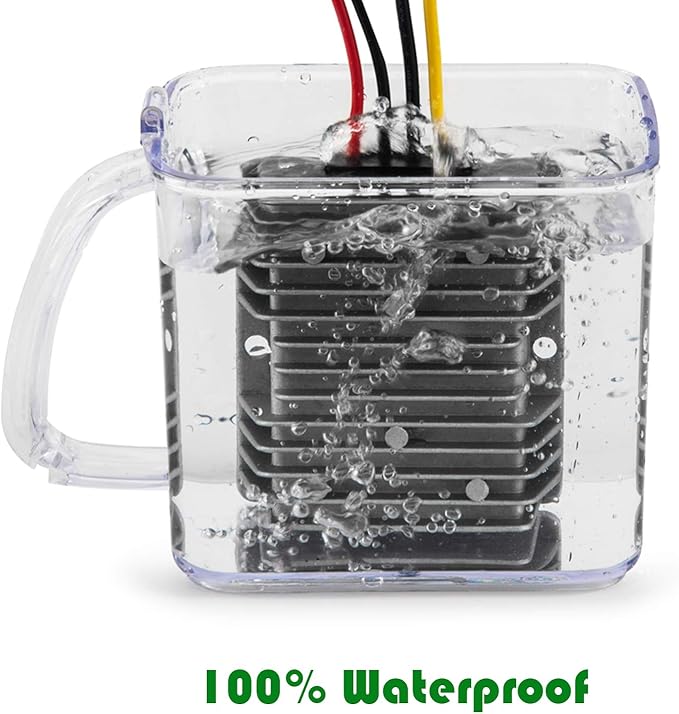 MGGi Voltage Converter Regulator DC 24V Step Down DC 12V 40A 480W, Waterproof Voltage Reducer, Big-Size Power Supply Module Buck Transformer, for Golf Cart, Forklifts, Car