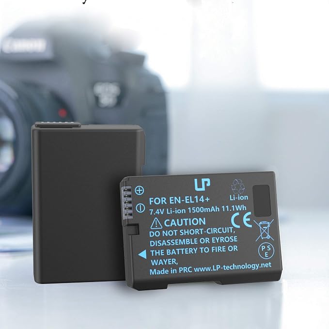 LP EN-EL14 EN-EL14a Battery Rechargeable, 1500mAh Battery Compatible - Image 8