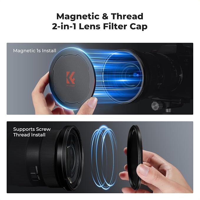 K&F CONCEPT Magnetic 82mm Circular Polarizers Filter - Image 6