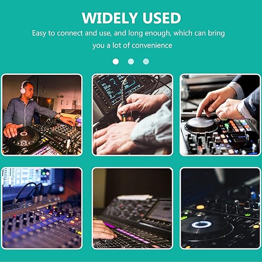 SEWCHICS XLR Female to Dual RCA Audio Splitter Cable 2m Microphone Signal Patch Cord for Audio Mixer Equipment