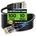 Cat6 Ethernet Cable 10Gbps 100 ft, UTP Ethernet Cable Cat 6, Flexible Bare by Unknown